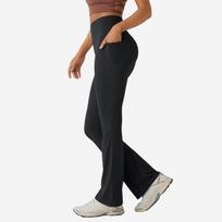 Halar High Waist Micro Flare Yoga Pants with Pockets - Stretchy, Flared Sports Pants for Autumn/Winter Yoga and Dance. Extra Large