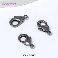 Black Plated Brass 12mm Lobster Clasp Connector Accessories,Clasp For Jewelry,DIY Bracelet Necklace Making Findings 10 pieces