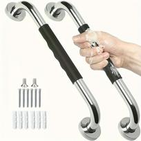Premium Stainless Steel Shower Grab Bar Set - Anti-Slip, Durable Safety Handle for Seniors & Handicap 30CM-1PC beige