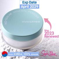 Innisfree Mineralinė pudra be sebumo 5g 1pc + Sample Gifts white
