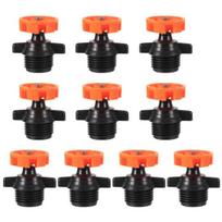 10 vnt 360 laipsnių automatinės besisukančios purkštuvų galvutės sodo laistymo antgalis, lengvai naudojamas mikro purškiamas drėkinimo įrankis 10 pcs oranžinė