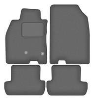 Velour graphite car mats for: Renault Megane III hatchback, coupe, grand tourer, station wagon (2008-2015)