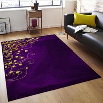 Purple Gold , for Living Room  Carpet, Modern  Carpet,, Unique Design Carpet, Indoor E Floor Rugs 60*90cm