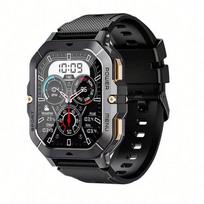 CUBOT C28 Vandeniui atsparus išmanusis laikrodis Vyrams 2,02 colio Fitneso sekiklis Sportinis riešo išmanusis laikrodis Android iOS Bluetooth skambučiams Standard juoda
