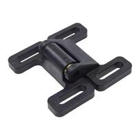 Black Nylon Hinge with Double Ball Catch Door Closers for Connecting Aluminum Profiles (Black,30/40/45) juoda