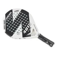Professional Padel Rackets Soft EVA Face Beach Tennis Racket Tennis Tools   Beach balta