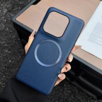 For Moto X70 Air Pro Edge 70 60 50 Pro Ultra Fusion Neo Case Magnetic PU Leather Lichee Pattern +PC Anti-slip Ultra Thin Cover Motorola Edge 70 tamsiai mėlyna spalva