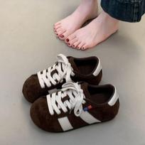 Retro contrasting color Dexun shoes 22 new autumn casual sports board shoes niche bread shoes 35