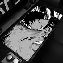 Cool Gaming Mouse Pad Computer Desk Mat Jujutsu Kaisen Megumi Table Keyboard Pad Laptop Rubber Nonslip Back Mousepad Cushion 300x800x2mm