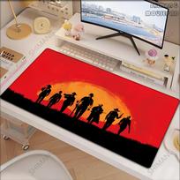 xCM Large Gaming Keyboard Mouse Pad Red Dead Redemption  Mousepad Computer Gamer Tablet Desk Mat XXL Office Play Mice Mats 800x400x2mm