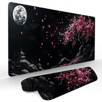 Cherry blossoms and full moon Mouse Pad Gaming mat NonSlip Durable Desk Mat mousepad With Stitched Edge HD printing Office mat 800x300x2mm