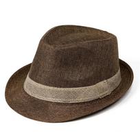 Packable Straw Trilby Hat Protection Unisex Summer Hat Adjustable Fit Ventilation Hole Travel Ready Stylish Summer Hat kava
