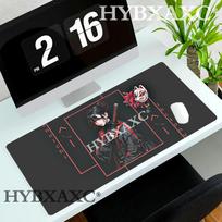 HYBXAXC Cyberpunk Samurai Girl Mouse Pad Red Black Style Gaming Desk Waterproof Keyboard Pad for Daily Office Work and Gaming 400X800X2MM