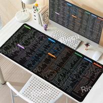 HD XXL Office Shortcuts Mouse Pad PS AI PR AutoCAD Cheat Sheet Keyboard Desk Mats Large Gaming Stitched Edge NonSlip Rubber Rug 400x800x2mm