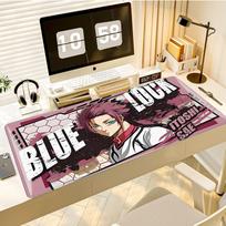 Sae Itoshi Anime Gaming Mouse Pad  NonSlip Rubber Base Large Desk Mat with Blue Lock Anime Design Compatible with PC Laptop 400x800x2MM