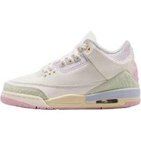 Air Jordan 3 Retro Sail and Jade Aura GS low top basketball shoes sail white comfortable snug supportive unisex IF4758-100 37.5