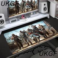 Mouse Pad Large Game Assassins Creed Hero Design Mousepad Big Desk Mat Thick Rubber Base Smooth Cloth Durable Computer Mouse Mat 300X800X2MM