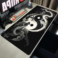 Taiji Pattern Mouse Pad XXL Laptops Gaming Desk Mat PC x Double Dragon Mousepad Anti slip Gamer Keyboard Computer Desk 800x400x2mm