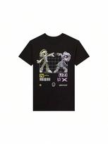 25 New Fashion Popular T-Shirt Uni Crew Neck Short Sve T-Shirt Drones N & Uzi T-Shirt Black S įvairiaspalvis
