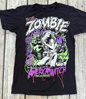 Rob Zombie Amerikietiška Ragana Juodi Marškinėliai Siaubo Metalo Grupės Grafinis Marškinėlis Unisex 3XL white