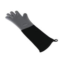 Extra Long Oven Mitts Lightweight Extended Sleeve Gloves, Oven Gloves Anti Slip Grip Heat Resistant for Commercial Barbecue pilka spalva