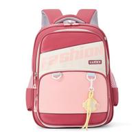 Scientifically Designed Back Protection Backpack,Durable School Bag for Elementary Students,Kids Bookbag with Ergonomic Support raudona