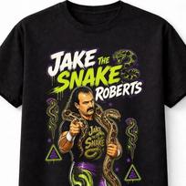 Jake The Snake Roberts Retro Imtynių Legenda Grafinis Unisex Marškinėliai L black
