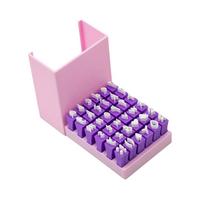Handmade Craft Tools Alphabet Clay Stamp Set Polymer Clay Alphabet Stamps Set  For Ceramics Lowercase Letters