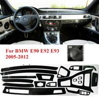 3D Carbon Fiber Wrap Trim For BMW E90 gray