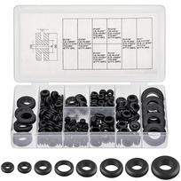 STONEGO 180Pcs/Box Rubber Grommet Kit Rubber Grommets for Wiring Assorted Size Grommet Tool Kit for Automotive & Electrical Wire