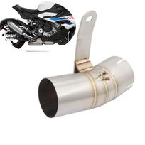 For BMW S1000RR 2019-2025 S1000R 2021-2025 Exhaust Pipe Motorcycle Mid Link Pipe Slip On 61mm Muffler Escape Reserve Catalyst