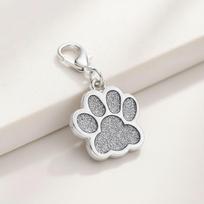 Palm Print Pet Pendant Dog Cat Keychain Lobster Clasp Accessories Key Ring for Pet Lovers Fashionable Pet Supplies sidabras