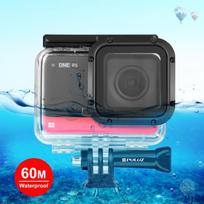 PULUZ 60m povandeninis nardymo dėklas, vandeniui atsparus kameros korpusas, skirtas Insta360 One RS 4K Edition(Skaidrus) skaidri