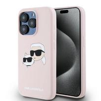 Karl Lagerfeld Klhmp15Lskchpplp Iphone 15 Pro 6.1 Różowy/Pink Hardcase Silikonowy Karl & Choupette Magsafe