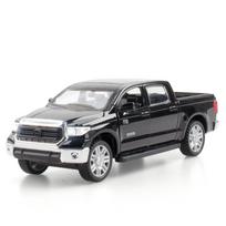 1/32 mastelio Toyota Tundra miniatiūrinis žaislinis modelis Automobiliukai Lydinio lieto Pikapas 4 durys atsidaro Garsas Šviesa Atitraukiamas Visureigis Vaikų dovanos juoda