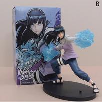Lovely 16cm Naruto Anime Figure Rock Lee Hyuuga Hinata Roubu Double Lion Fist Fighting Action Figure Collection Model Doll toys hobbie No Box