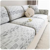 Vasarinis ledo šilko sofos užvalkalas, apsauginis užvalkalas, vėsinanti sofos pagalvėlė, atlošo pilnas apvyniojimas, universalus neslystantis kilimėlis Pillow cover juoda