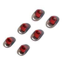 Replacement Silicone Eartips Eargel Earbud Ear Tips for HyperX Cloud Earbuds raudona
