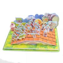 Plants vs. Zombies 3D Puzzle Paper Model Assembly Building Blocks Toys PVZ Scene Puzzle DIY Kids Gifts
