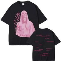Sin Miedo Anniversary Pink Tee Kali Uchis Short Sleeve Casual Cotton Tee-shirt Graphic Printing Gothic Cotton Oversized T-shirts 4XL
