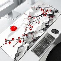 Pc Gamer Mousepad Great Wave Keyboard Big Gaming Mouse Pad White Kawaii Mat Rubber Accessories Computer Laptop Setup Desk Mat 800x300x2mm