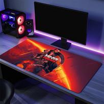 Mass Effect LLegendary Edition Žaidimų Pelės Padas Didelis Stalo Kilimėlis Klaviatūrai Ergonomiškas Biuro Guminis PC Neslystantis Nesipūslėjantis Namų Individualus 800x300x2mm