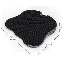 Memory Foam Car Wedge Seat Cushion for Driving, Height Booster & Posture Support, 4D Mesh Seat Pad with Adjustable Straps One Size juoda