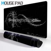 Gothic Symbol Black Mouse Pad Aesthetics Sword XXL Rubber Desk Mat Stitch Edge Durable Washable Keyboard Pads Gaming Accessories 40x80x0.2cm gray