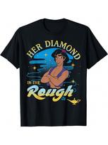 Disneyss Aladdins Her Diamond In The Rough Portrait T-Shirt 5XL blue