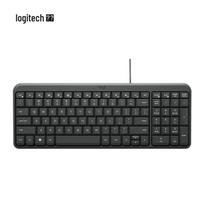 Logitech K106 Wired Compact Office Keyboard juoda