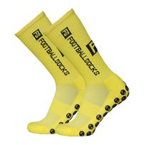 Football Socks Round Silicone Suction Cup Grip Anti Slip Soccer Socks Sport Mens Womens Baseball Rugby Socks with Grips Socks geltona