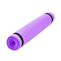 Drėgmę sugeriantis neslystantis fitneso, pilateso, jogos kilimėlis, lauko sporto, stovyklavimo pagalvėlė 4mm violetinė