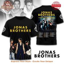 Jonas Brothers The World Tour Celebration Five Albums 3D T-Shirt M764 M