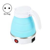 600ML Elektrinis virdulys Sulankstomas Taupantis vietą ABS Kempingo vandens virdulys Namams EU mėlyna
